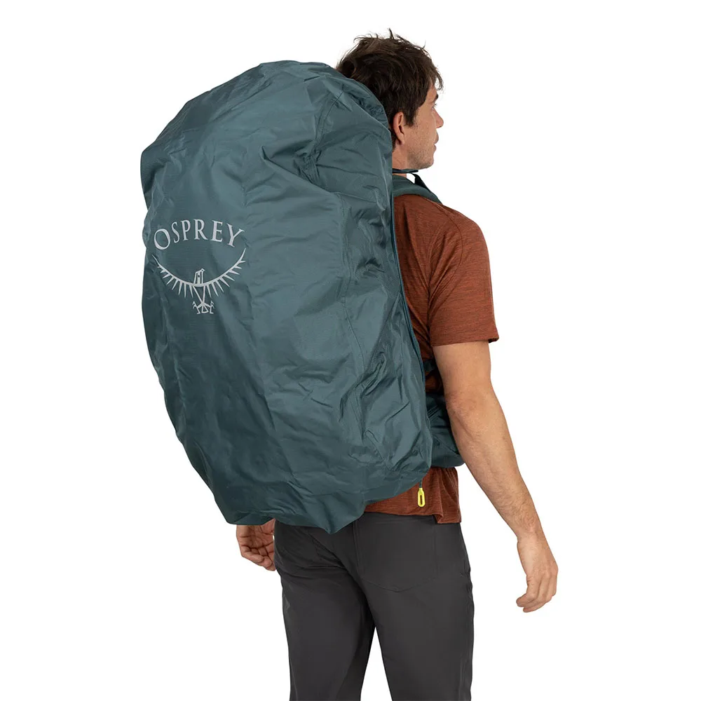 Osprey farpoint trek 55 blue on model