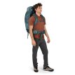 Osprey farpoint trek 55 blue on model