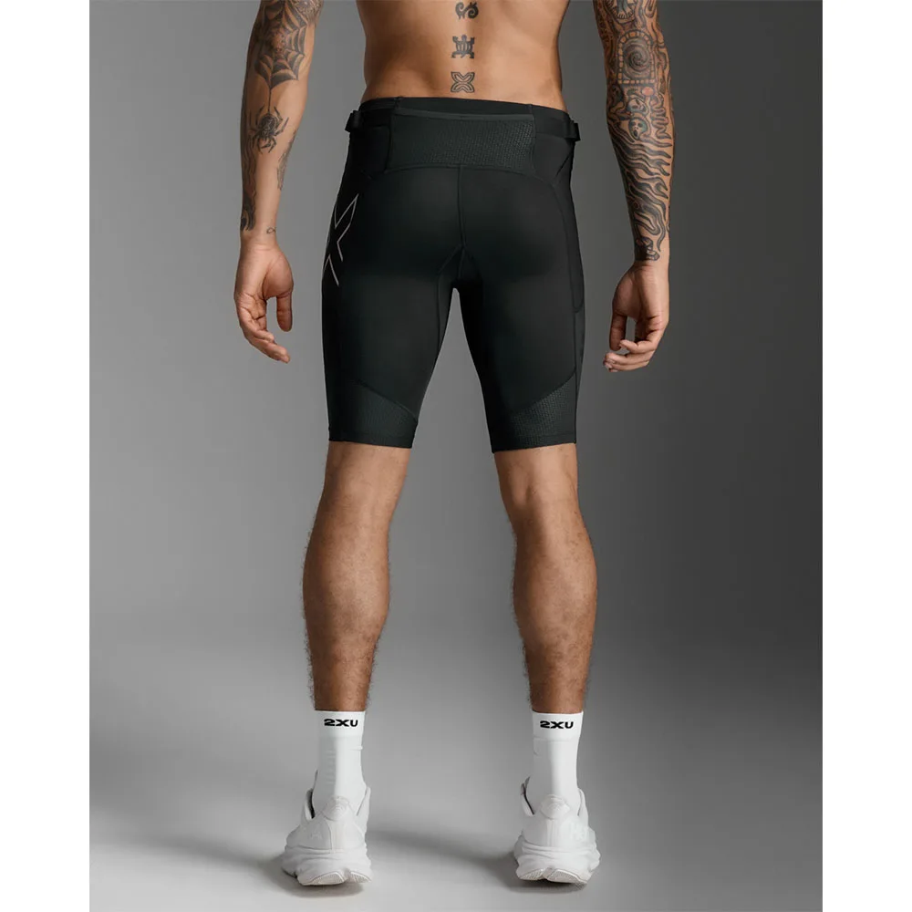2XU Aero Mesh Compression Shorts (herr) svart