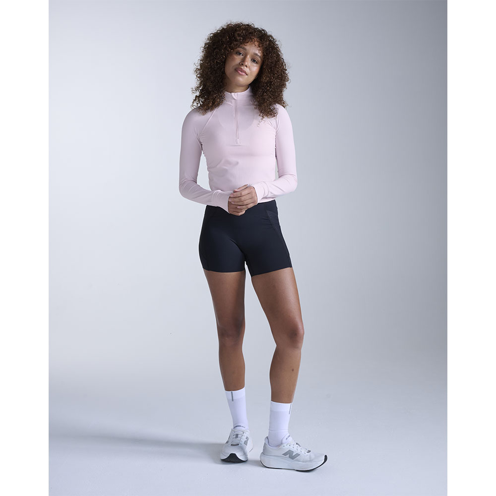 2XU Aero Mesh Hi-Rise Compression 4 inch Shorts (dam) svart