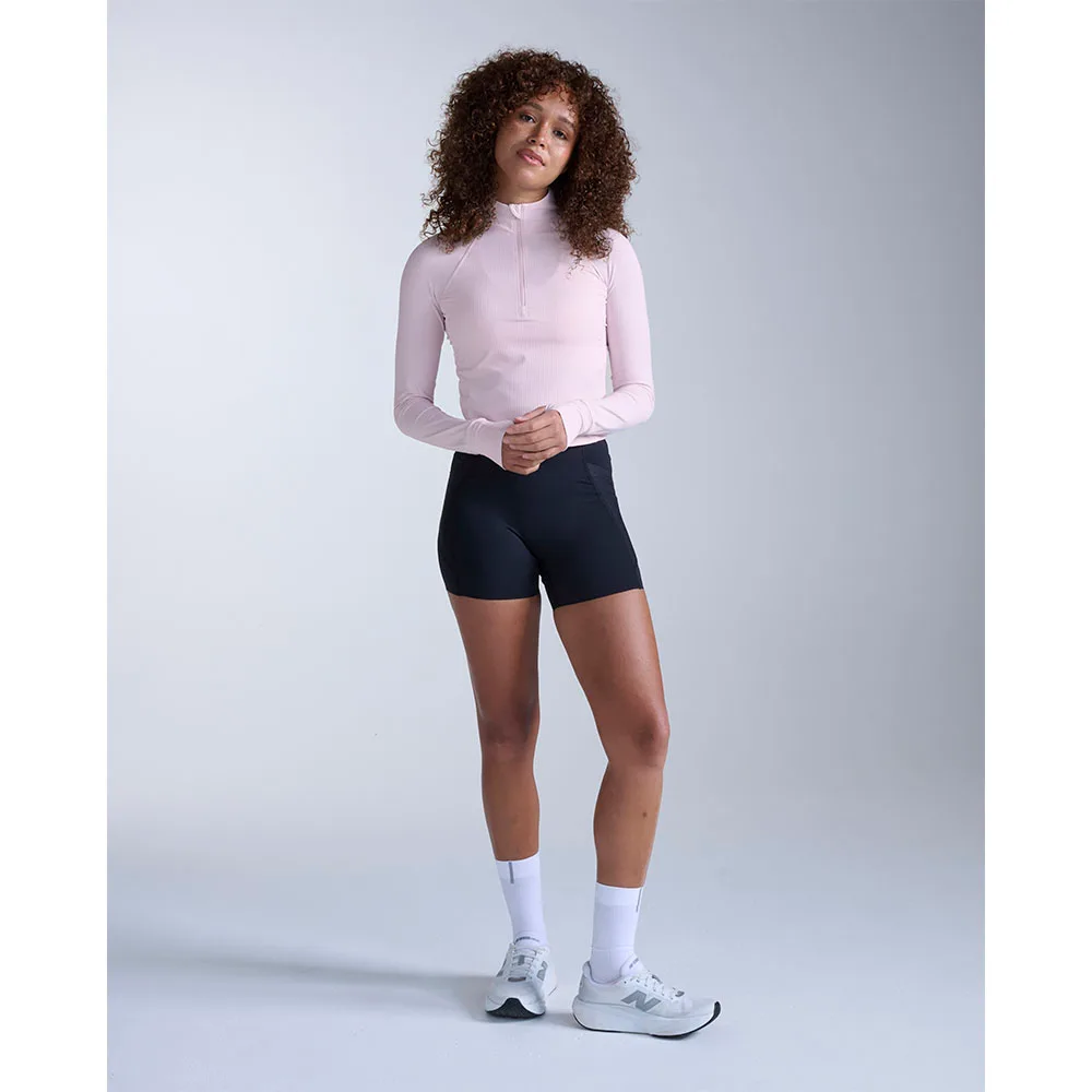 2XU Aero Mesh Hi-Rise Compression 4 inch Shorts (dam) svart