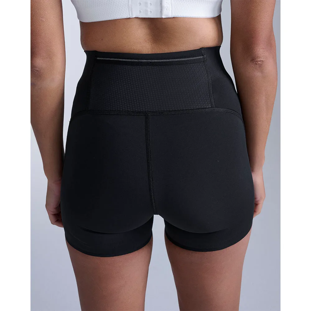 2XU Aero Mesh Hi-Rise Compression 4 inch Shorts (dam) svart