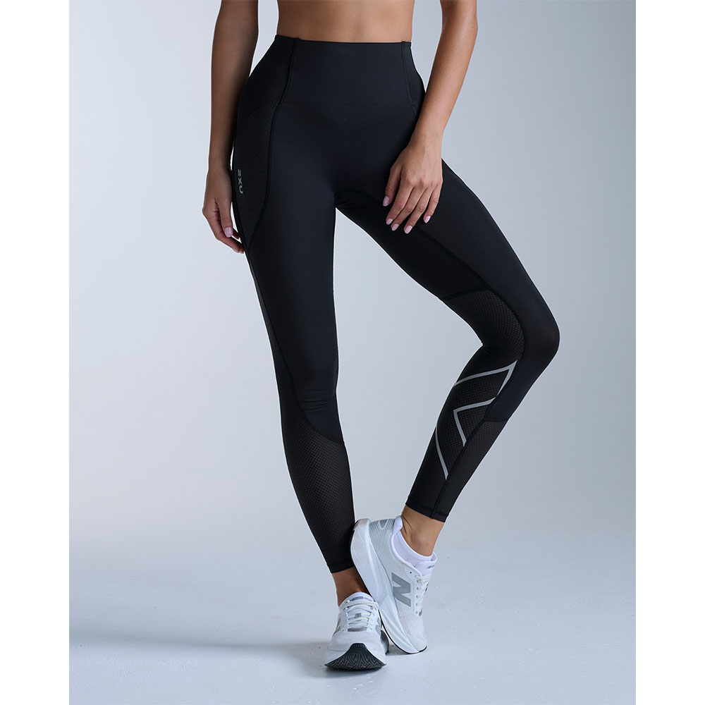 2XU Aero Mesh Hi-Rise Compression Tights (dam) i svart