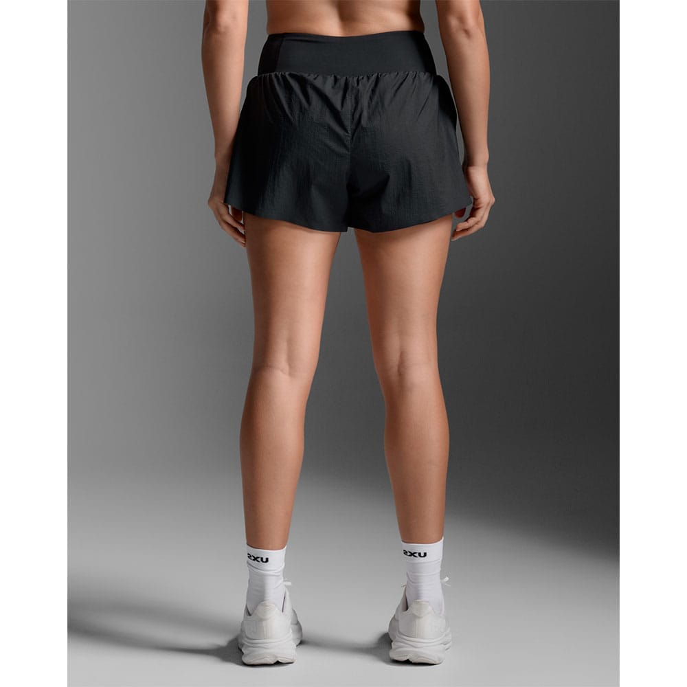 2XU Aero Hi-Rise 2-in-1 3 inch Shorts (dam) svart