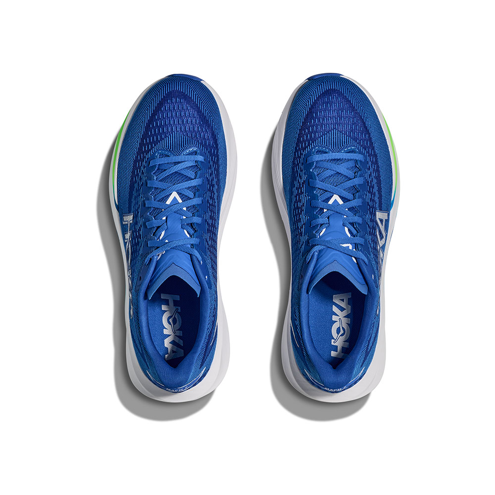 Hoka Mach 7 löparskor (herr) i cobalt blue/neon green