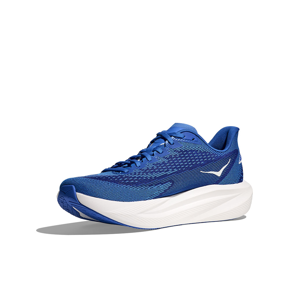 Hoka Mach 7 löparskor (herr) i cobalt blue/neon green