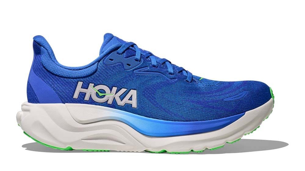 Hoka Arahi 8 löparskor (herr) i färgen cobalt blue/neon Green
