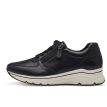 Utsida profil av Stilrena och bekväma Tamaris Leater Sneaker promenadsko (dam)