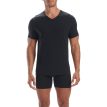 Adidas V-Neck T-Shirt (2PK) bärs av en modell som har färgen svart på sig