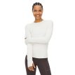 Röhnisch Jacquard Long Sleeve, Tofu på en modell framvänd