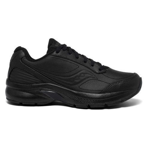 En stötdämpande, snygg Saucony Omni Walker 3 Wide-och orginal (dam) i färgen black