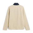 Tretorn Farhult Pile Patch pilejacka i färgen light beige baksidan