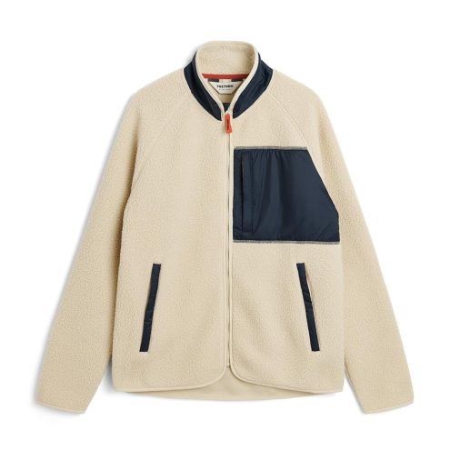 Tretorn Farhult Pile Patch pilejacka i färgen light beige