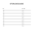 Storleksguide.