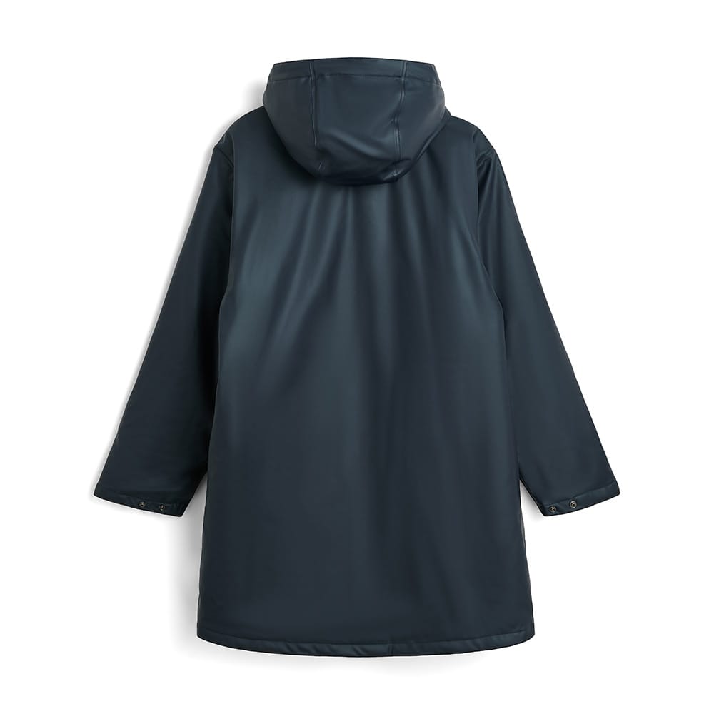 Baksidan av Wings Padded RainCoat vadderad regnjacka i färgen navy