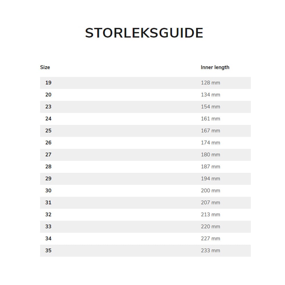 Storleksguide