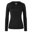 Tjock underställströja med base crew neck 230 i marinoull från super.natural i färgen svart.