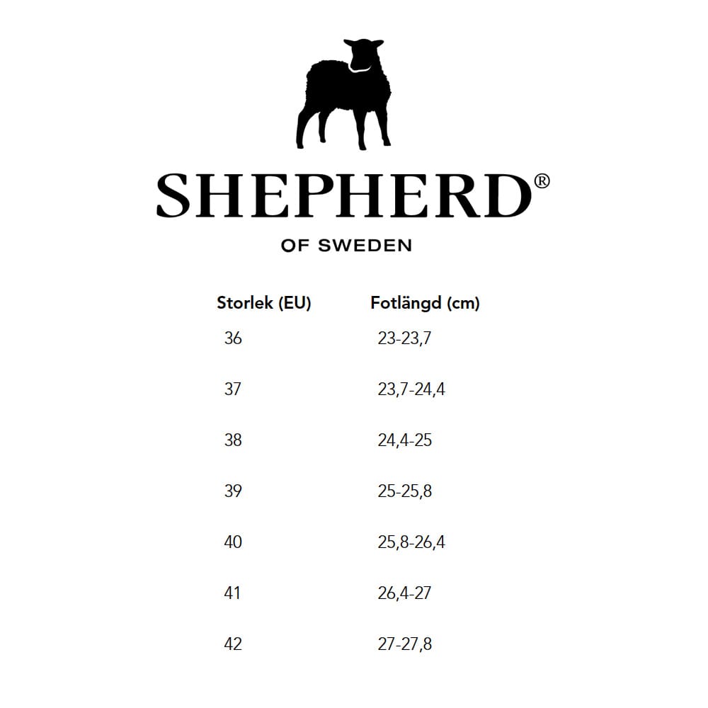 Shepherd Cilla storleksguide.