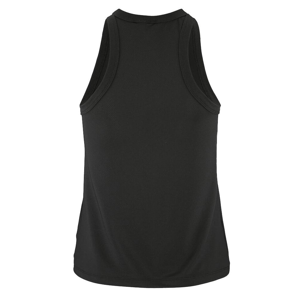 rygg på en svart Craft Core Essence Mesh Singlet träningslinne (dam)