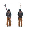 Osprey Sopris 25 skidryggsäck (dam) på en modell med skidor