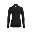 baksida av Under Armour UA Coldgear Authentics Mockneck träningströja (dam)