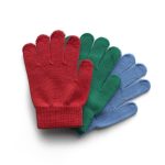 Fingervantar 3-pack (barn) - 2-4 år, Röd/Grön/Blå