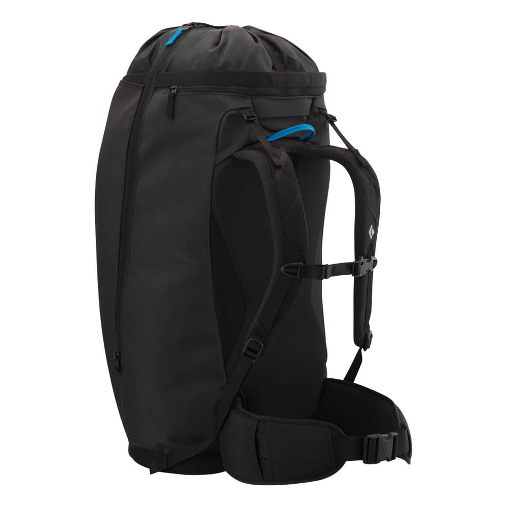 Baksida av Black Diamond Creek ryggsäck 50L