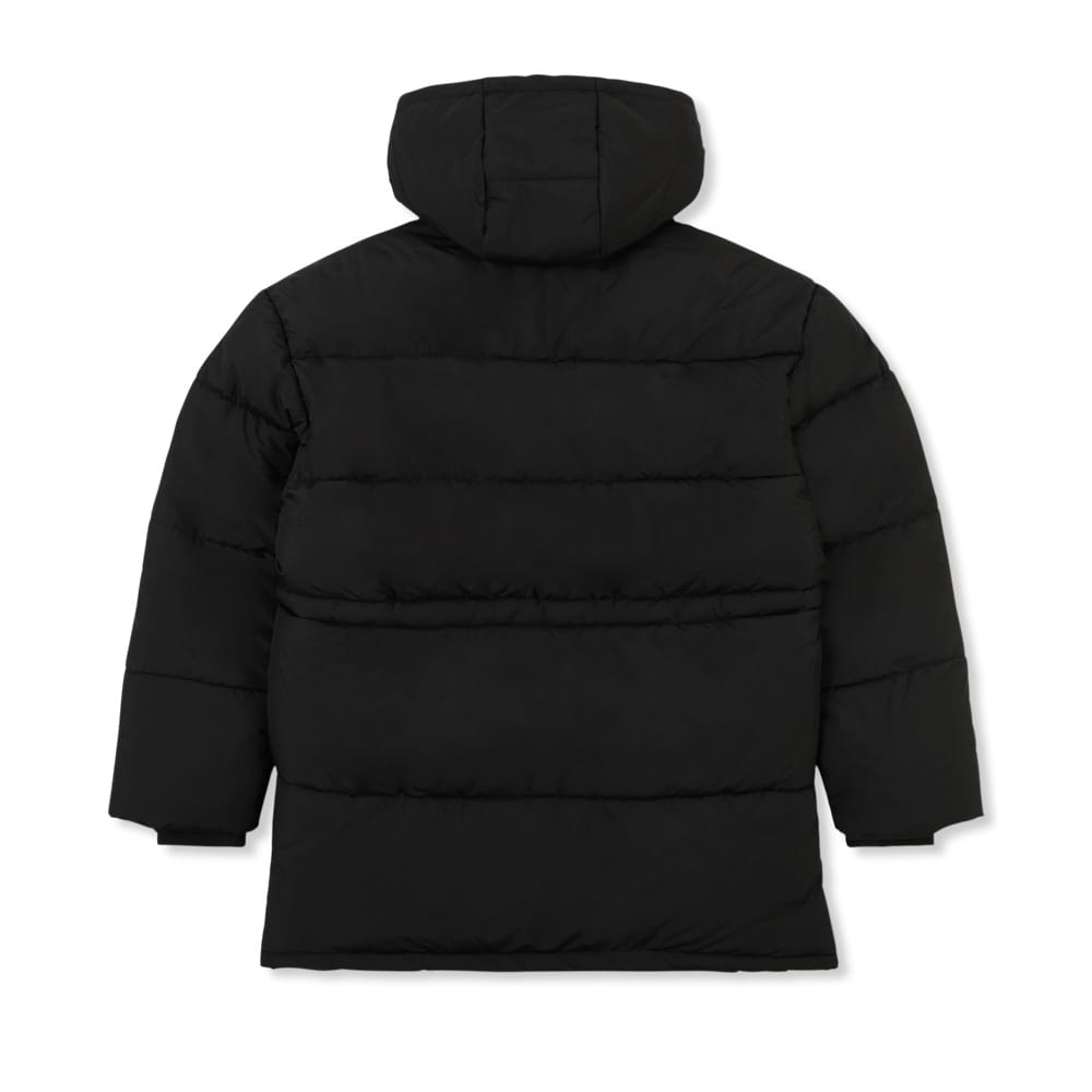 baksida av Fila Alba relaxed mid hooded puffer vinterjacka (dam)