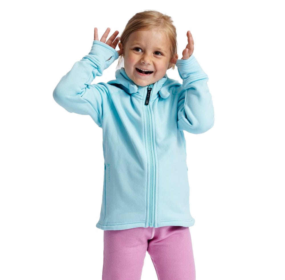 Isbjörn panda hoodie på modell fram