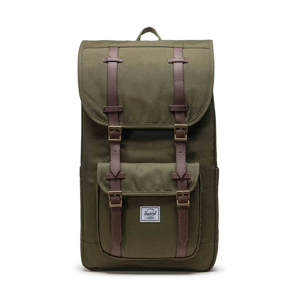 Herschel Little America 30 L vardagsryggsäck (unisex) i färgen ivy green