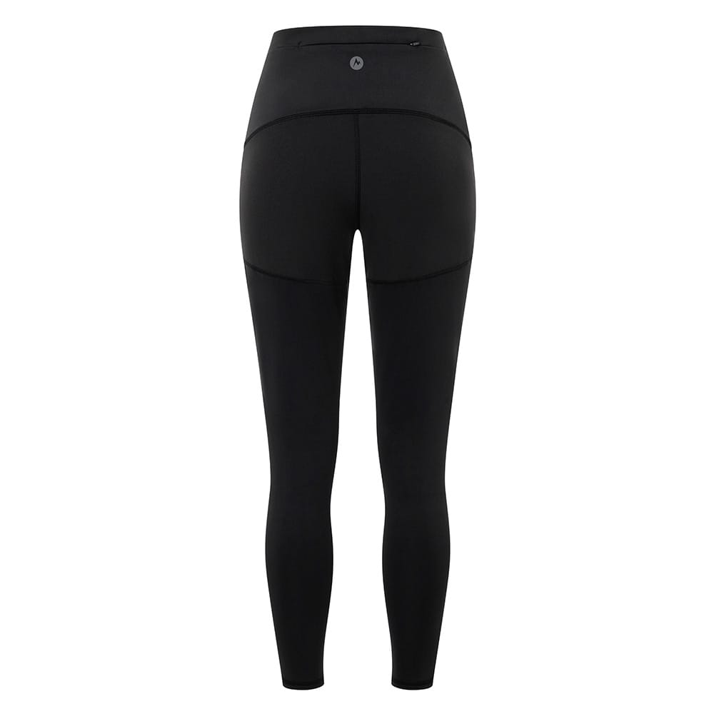 Baksidan av Marmot Women's Rock Haven Hybrid Tight i färgen svart