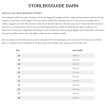 Storleksguide.