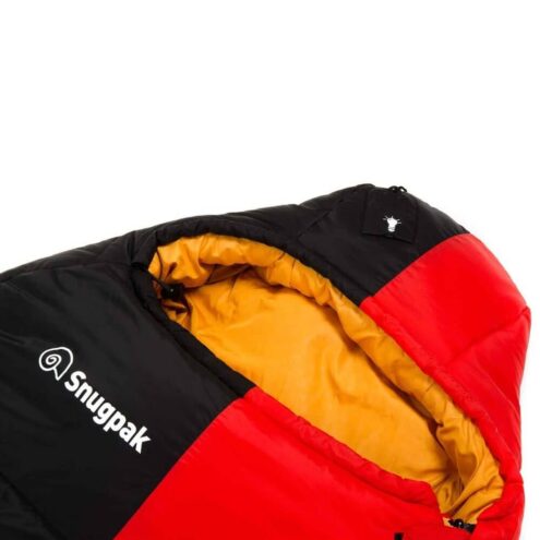 Bekväm sovsäck från Snugpak Softie Expansion 4 Black LH.