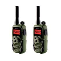 Två walkie talkies med brusspärr från Topcom Walkie Talkie TwinTalker 9500 Airsoft Edition.