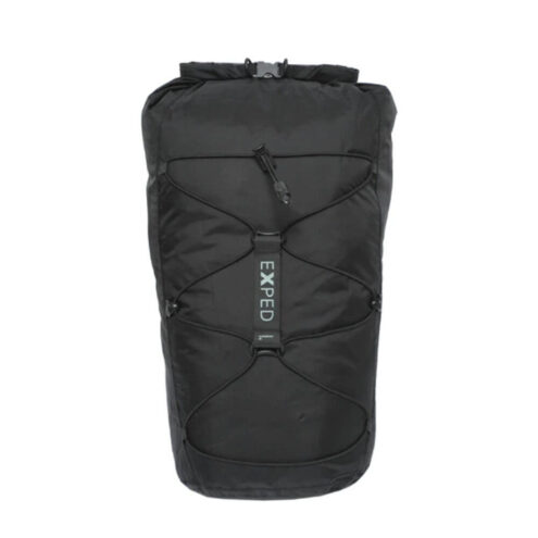 Bekväm vattentät ryggsäck från Exped Cloudburst med 25 liter.