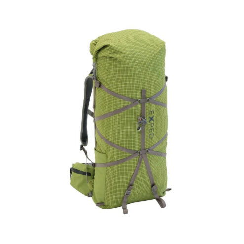 Grön bekväm ryggsäck från Exped-ryggsack Lightning 45.
