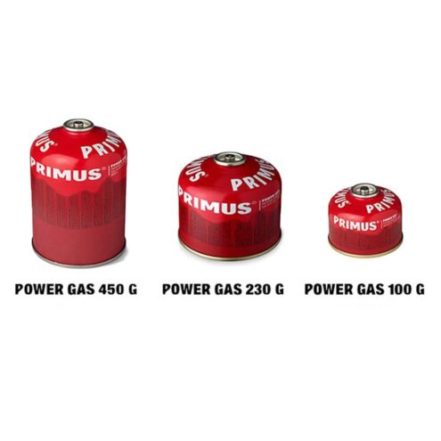 Tre varianter av power gas från Primus.