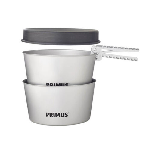 Primus Essential Pot Set 2,3 L kokkärl med stekpanna och aluminiumkastruller.