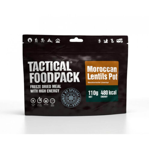 Mustig friluftsmat från Tactical Foodpack Moroccan Lentils Pot.