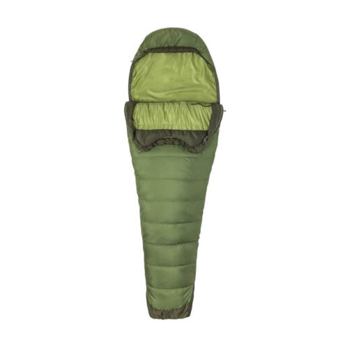 Grön komfortabel syntetsovsäck Marmot Trestles Elite Eco 30.