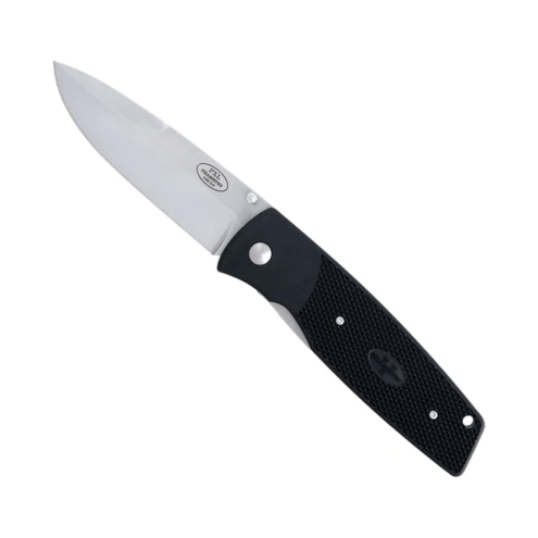Fällkniven PXLx pålitlig fällkniv med svart greppvänligt skaft och vasst knivblad.