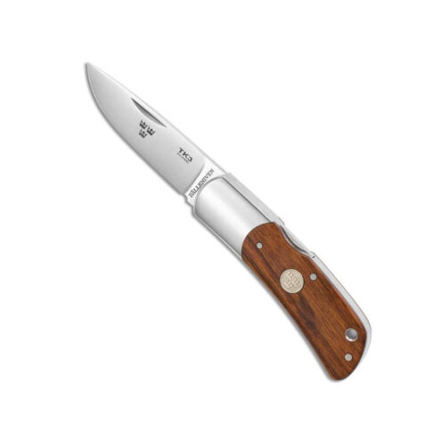 Fällkniven TK3Ic Desert Ironwood MED ett robust knivblad och elegant träskaft.