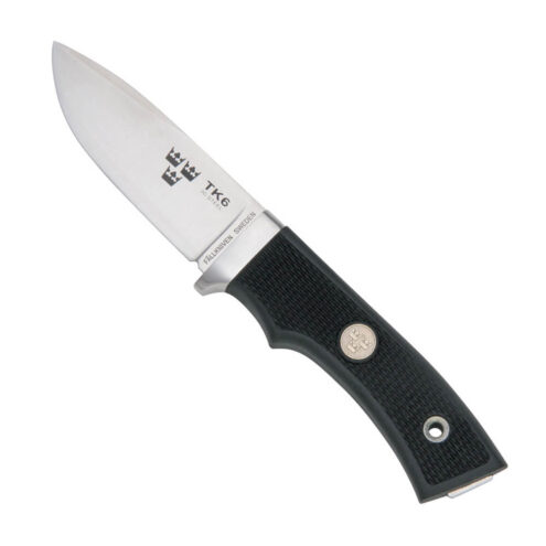 Fällkniven TK6 Tre Kronor Hunter Zytel jaktkniv med rejält knivblad och svart greppvänligt skaft.