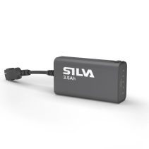 3.5Ah batteripack från Silva som laddar på 4 timmar.