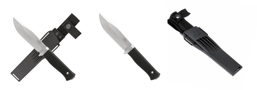 Överlevnadskniv från Fällkniven S1 Pro 10 med 6 mm tjockt blad.
