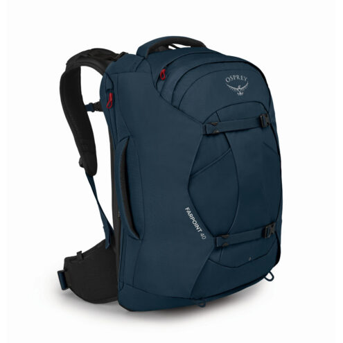 Dagsryggsäck från Osprey Farpoint skön att bära.