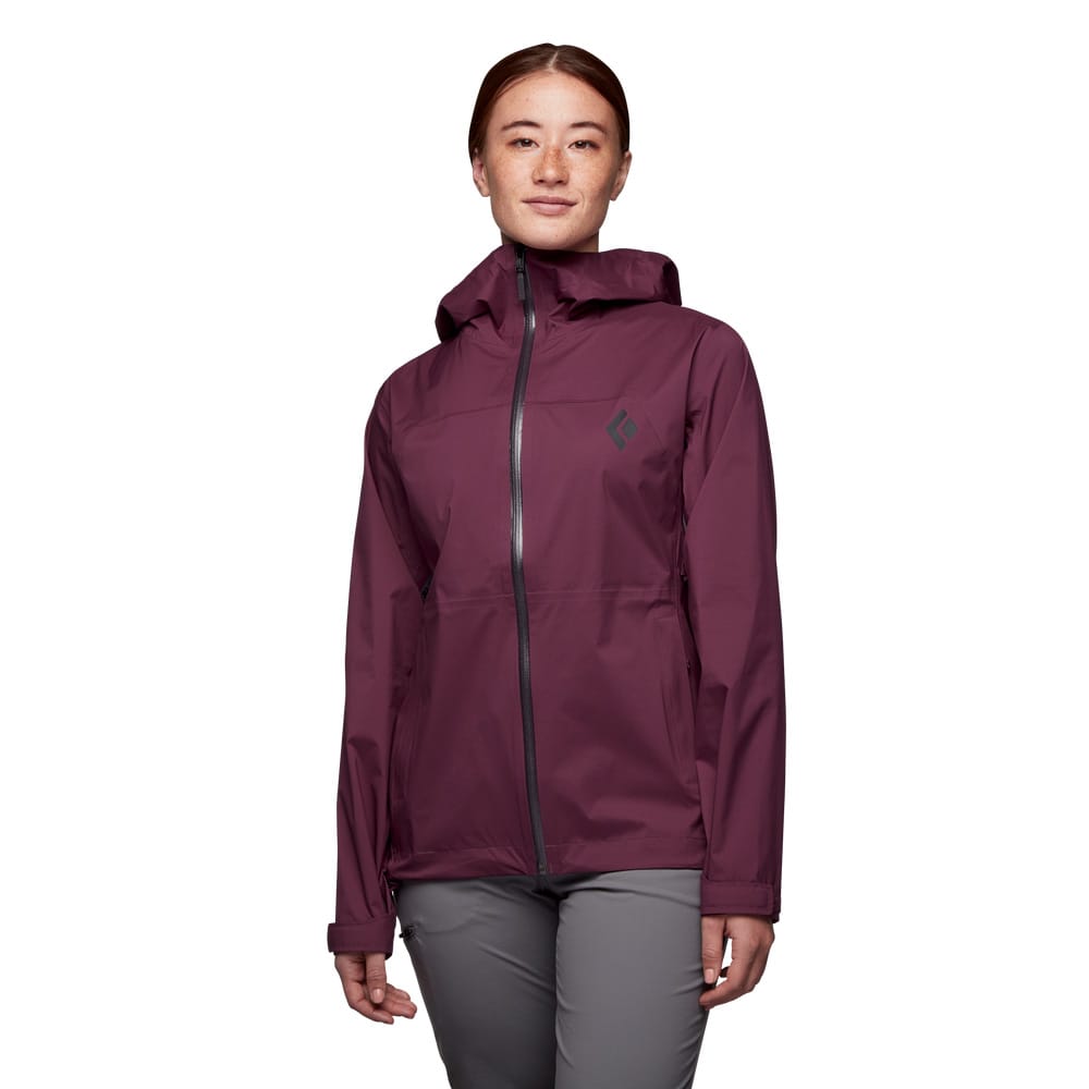 Black Diamond Stormline Stretch Rain Shell skaljacka (dam) – Blackberry – L