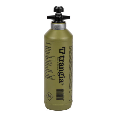 Bränsleflaska på 0,5 L i färgen olive från Trangia.