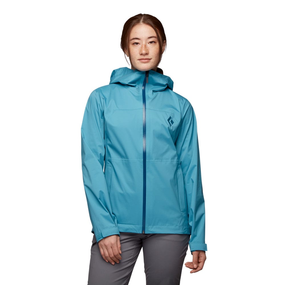 Black Diamond Stormline Stretch Rain Shell skaljacka (dam) – Cerulean Blue – XL