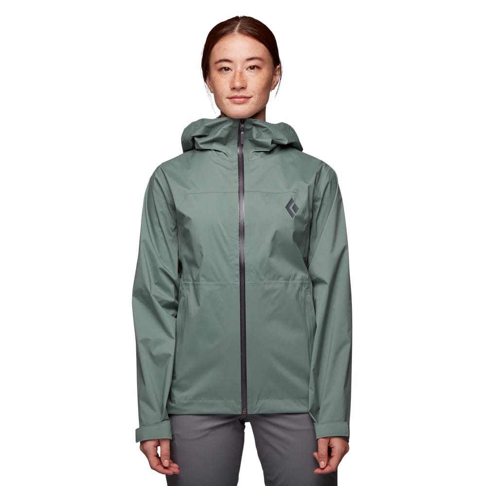 Black Diamond Stormline Stretch Rain Shell skaljacka (dam) – Laurel Green – XS